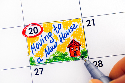 Calendar reminder moving to a new house